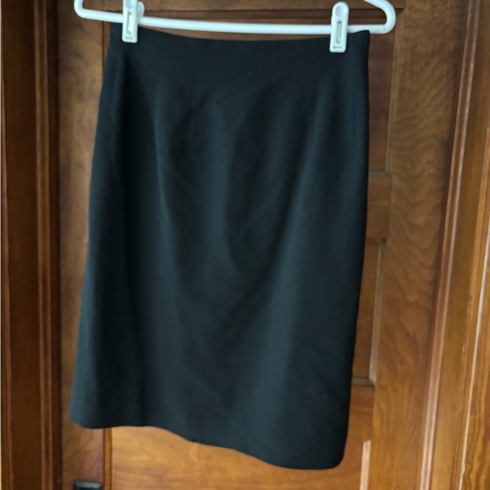 Ann Taylor Black Pencil Skirt Knee-Length Cocktail